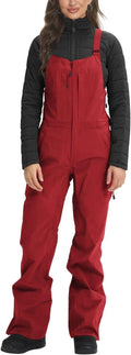 Women's Snow Bibs Insulated Waterproof Ski Bibs Overalls Winter Outdoor Snow Pants