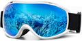 Ski Goggles Men Women, Over Glasses Anti Fog Snowboard Goggles, UV Protection Snow Goggles for Adult & Youth