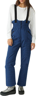 Women's Snow Pants Insulated Waterproof Winter Ski Bibs Overalls Snow Bibs S-2XL