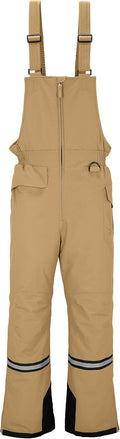 Men's Winter Insulated Ski Pants Waterproof Snow Bibs Cargo Overalls