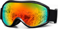 Ski Goggles Men Women, Over Glasses Anti Fog Snowboard Goggles, UV Protection Snow Goggles for Adult & Youth