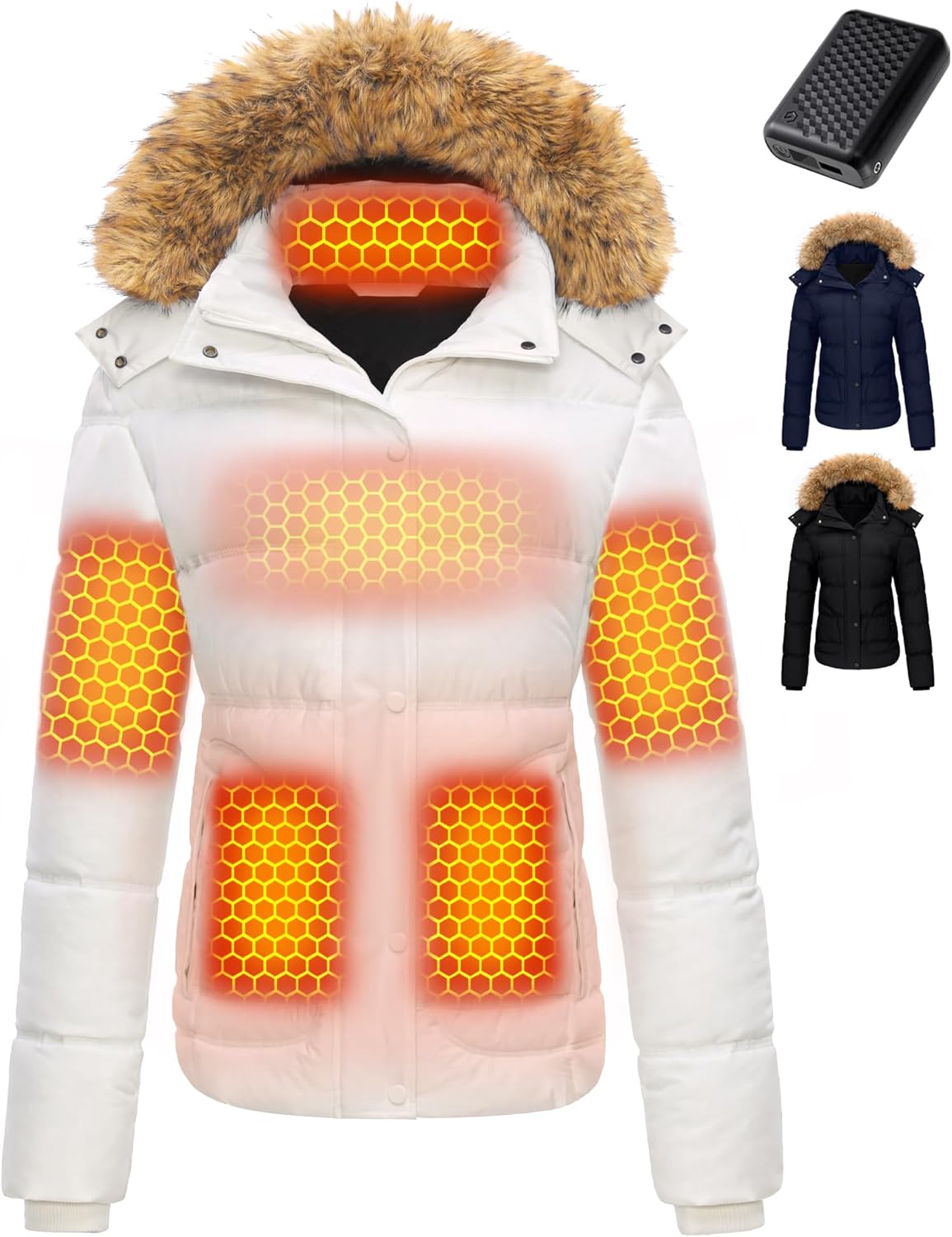Graphene Heated Jacket For Women  Fast Charge With Large Capacity