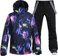 Men's Winter Snow Coat Ski Suits Snowboard Jacket Pants Windproof Waterproof for Winter Sports