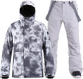Men's Winter Snow Coat Ski Suits Snowboard Jacket Pants Windproof Waterproof for Winter Sports