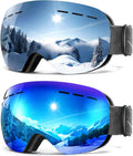 Ski Goggles for Men Women Snow Goggles Anti fog Snowboard Goggles with 100% UV Protection