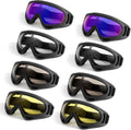 8 Pack Motorcycle Goggles, Ski Goggles Dirt Bike Goggles, Snowboard Goggles for Adult Men Women Youth