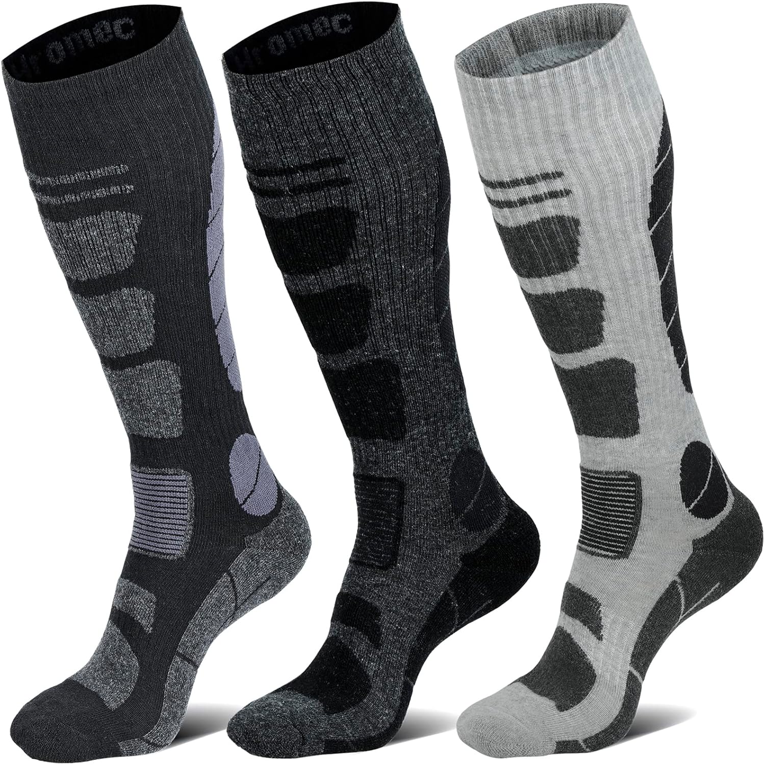 Ski Socks Merino Wool Thermal Knee High Winter Snowboard Sport Socks Men Women, Hunting