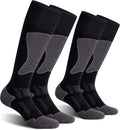 2/3/4 Pack Ski Socks for Men and Women Skiing, Snowboarding, Winter Performance Socks