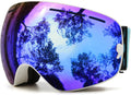 Ski Goggles,Winter Snow Sports Snowboard Goggles with Anti-Fog Lens