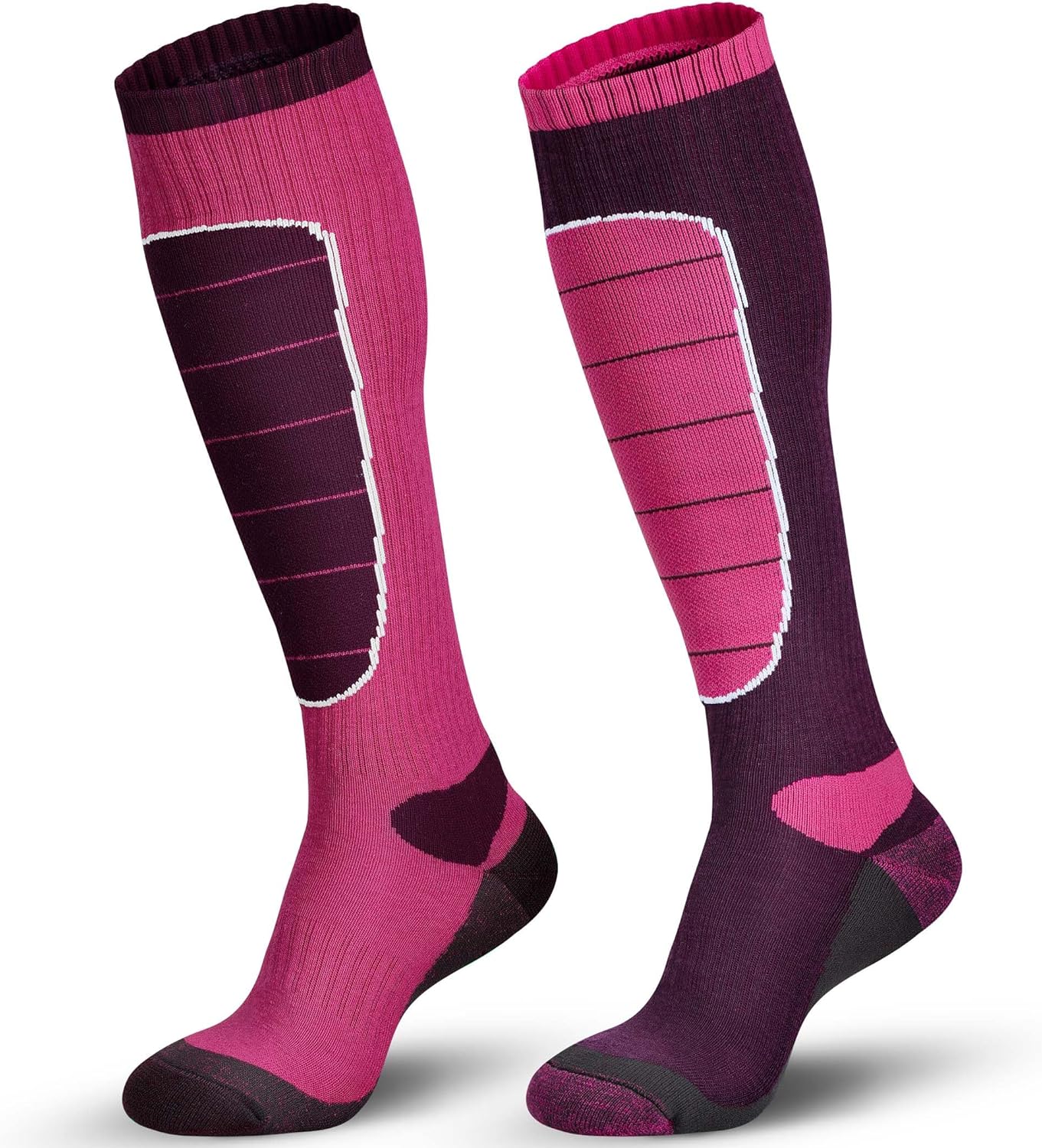 Merino Wool Ski Socks, Cold Weather Socks for Snowboarding, Snow, Winter, Thermal Knee-high Warm Socks, Hunting